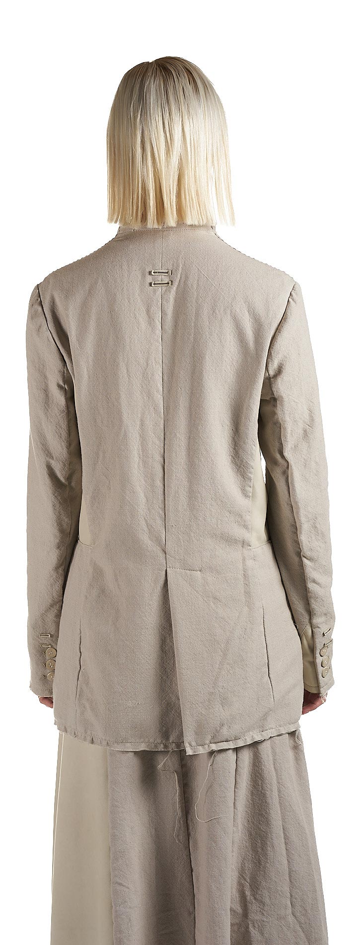 DANIELE BASTA LEATHER AND SILVER JACKET 